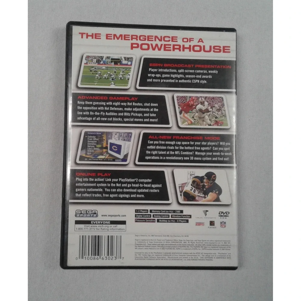 NFL 2K3 - Sony PlayStation 2 (PS2) Video Game